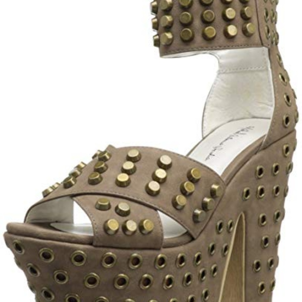Michael Antonio Tyrus Taupe High Heel Shoes
